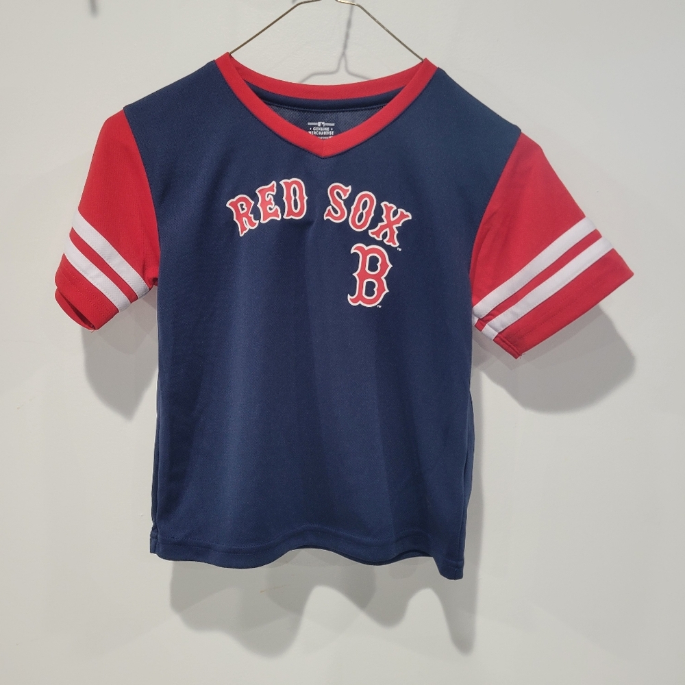 Child's Boston Red Sox Blue and Red Short Sleeve Tee / Size 4T
